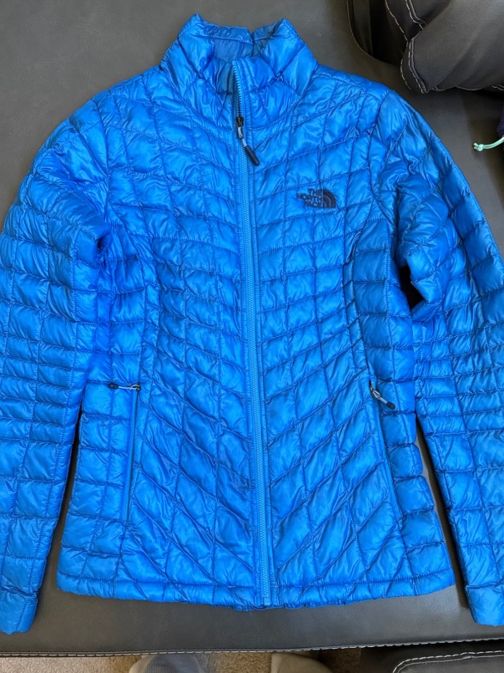 The North Face Women's Bright Blue Quilted Packable Puffer Jacket